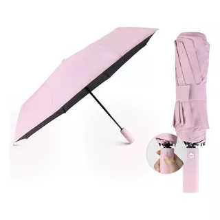 Sombrilla Paraguas Plegable Automático Paraguas Sombrillas Color Rosa
