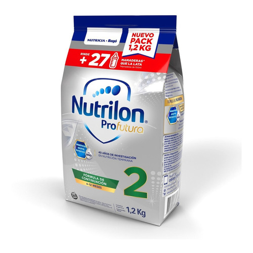 4un Nutrilon Profutura 2 Bolsa 1.2kg Leche De Formula En Polvo