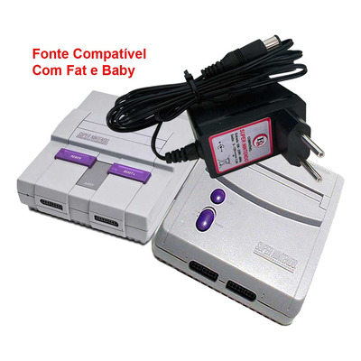 Fonte De Super Nintendo Fat E Baby Promoção Top