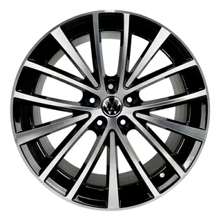 Rodas Aro 19 5x112 Tala 7,5 Jetta Tsi 4 Rodas 1 Jogo Cor Preto Diamantado 5x112