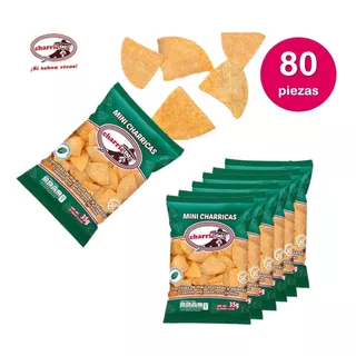 Caja Mini Charricos Totopos Tostadas Con Sal (35 G) 80 Pzas