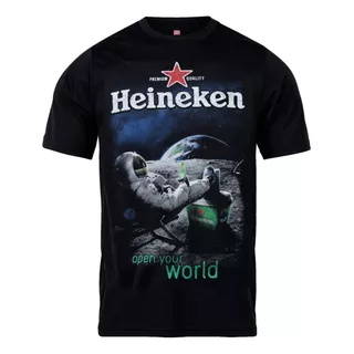 Remera De Algodón Yorkstone Heineken Luna Talles Especiales