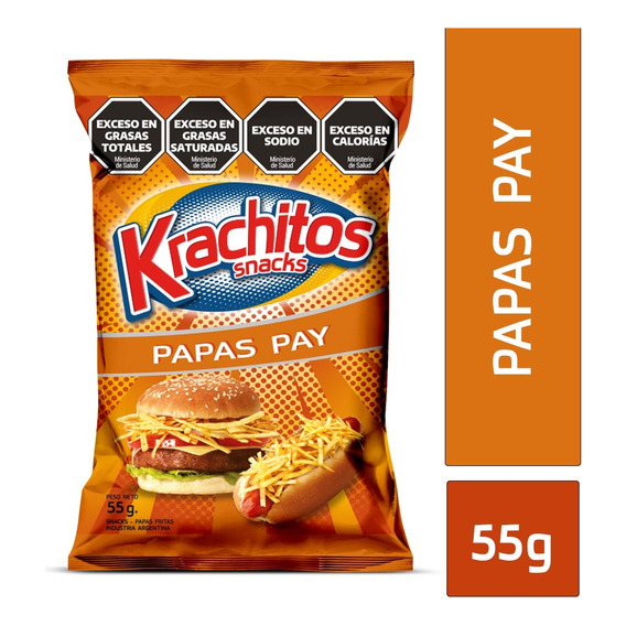Oferta! Papas Pay Krachitos 55g Papas Fritas Panchos Snack