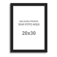 Kit 10 Molduras Porta Retrato Fina Lisa 20x30 Preto