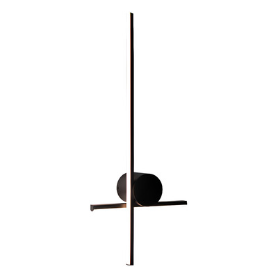 Aplique Pared Led Moderno Negro 15w L8615 Mks