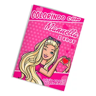 15 Livros De Colorir Barbie Personalizados Lembrancinha