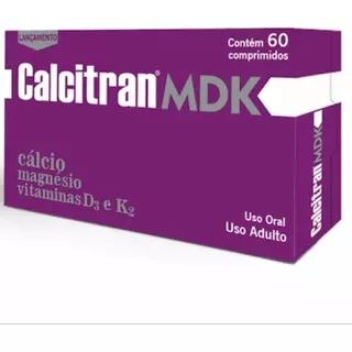 Suplemento Em Comprimidos Farmoquímica  Calcitran Calcitran Mdk Vitaminas Calcitran Mdk Sabor  Neutro Em Caixa De 94.5g 60 Un