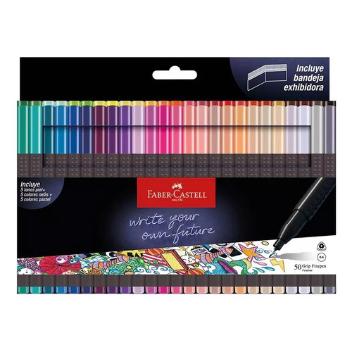 Microfibras Faber Castell Grip Finepen 0.4mm X 50 Colores 
