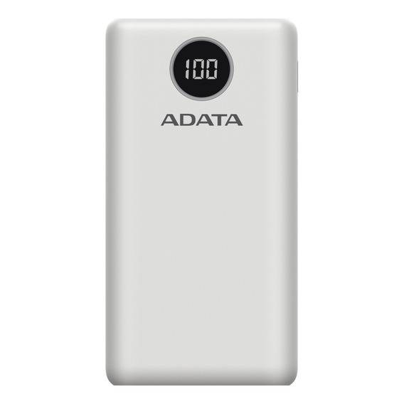 Adata P20000qcd Power Bank 20000mah Carga Rápida Qc/pd, Blan