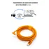 Cable USB de alta velocidad para Nikon D750 D5200 Color Naranja-Oscuro