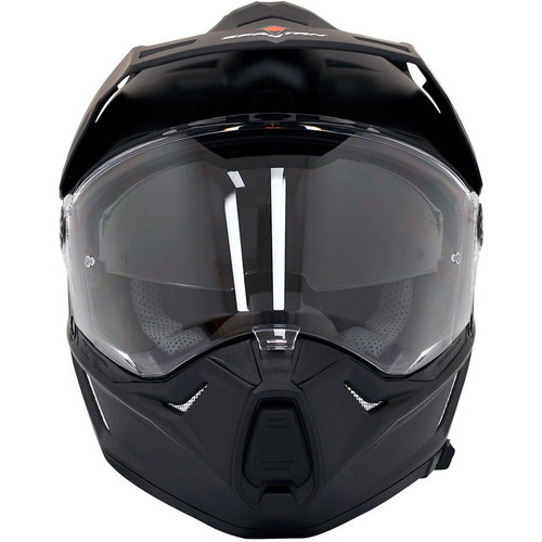 Casco Dual Spartan Wolf Ds Solid A1 Multipropósito Ece Ntc Color Negro Tamaño del casco XL