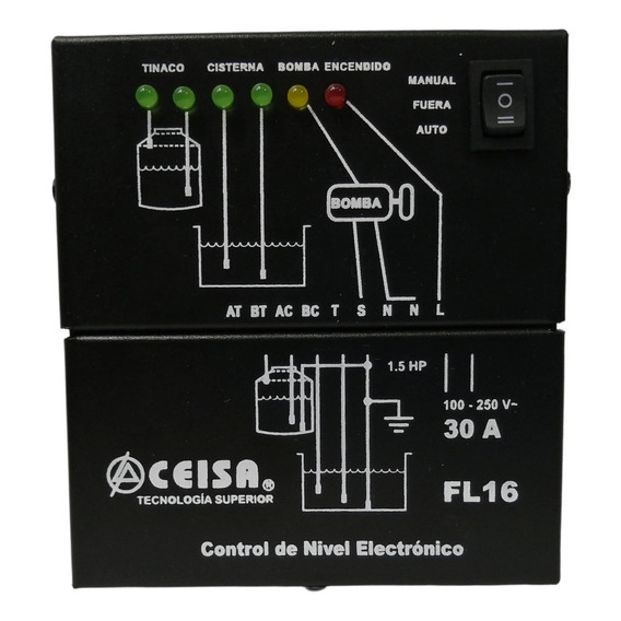 Control De Bombeo Fl16 30a 1, 5hp 127v 2hp 220v