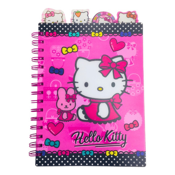 Libreta Hello Kitty Con Separador Kawaii Sanrio 