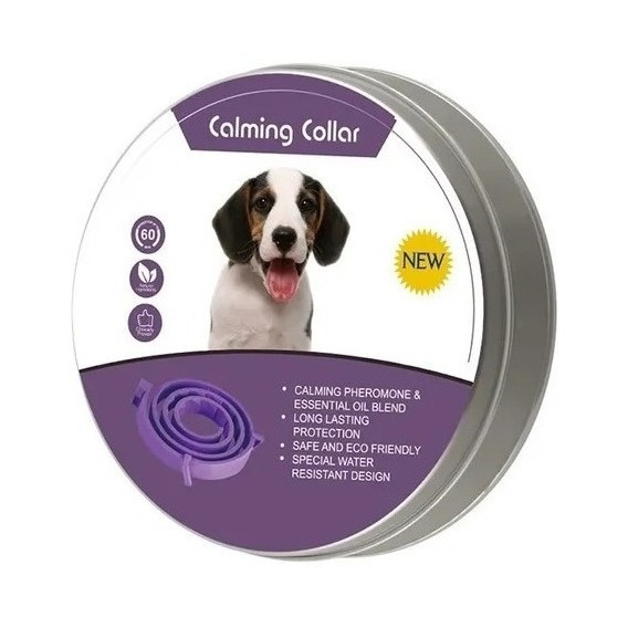 Collar Calmante Perro Ajustable Calma Ansiedad Relajante