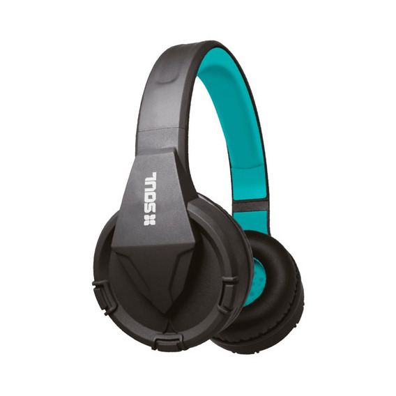 Auricular Soul Bluetooth Inalambrico 4 En 1 Soul Dj Bt200. Color Celeste