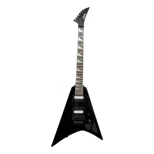 Guitarra eléctrica XGTR VE100-BK flying v de caoba sólida negra con diapasón de palo de rosa