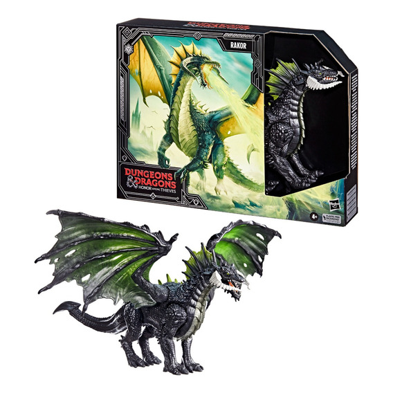 Figura de dragón negro Rakor F6634 Hasbro de Dungeons & Dragons, 28 cm