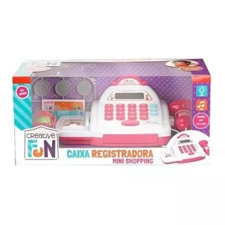 Caixa Registradora Mini Shopping Luz Som Brinquedo Infantil