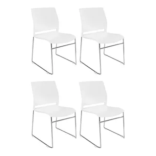 Silla De Visita Para Oficina Sala De Espera Cómoda, Set De 4