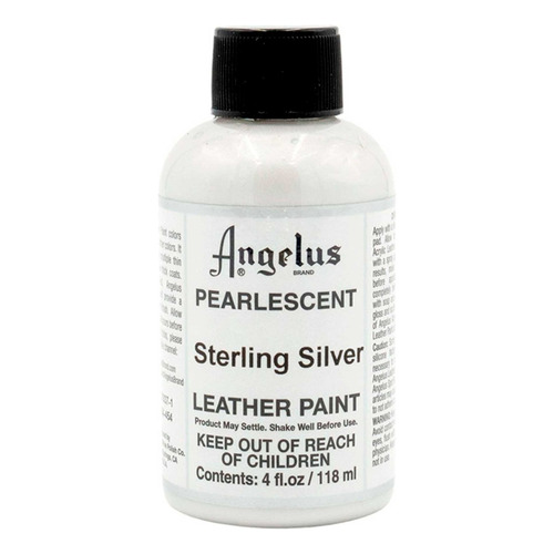 Pintura Acrílica Angelus 4 Oz ( 1 Pieza ) Color Sterling Silver