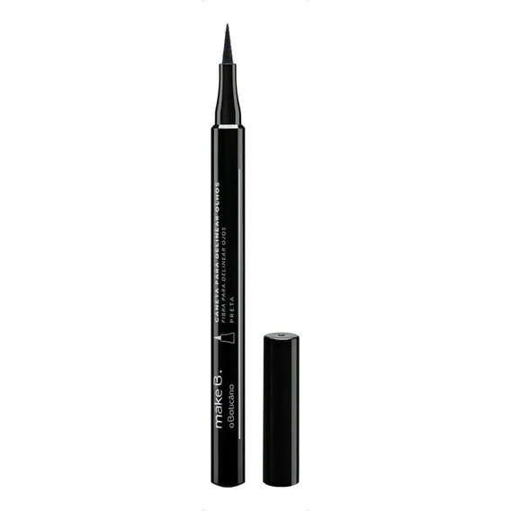 Delineador de ojos Make B. Fine Tip Black, 1,2 ml, efecto mate, color negro