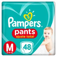 Pañales Pampers Pants Ajuste Total  M 48 u