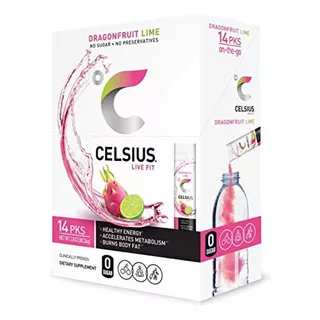 Celsius Bebida Energetica Dragonfru-limon Sin Azucar 14 Pack