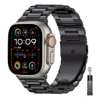 Correa Acero Eslabon Compatible Con Apple Watch Todas Series