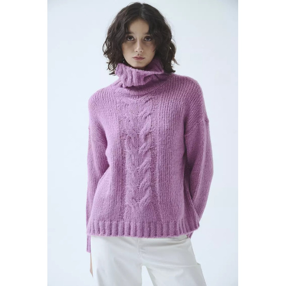 Sweater Estilo Poleron Ambar Invierno Mujer Sweet