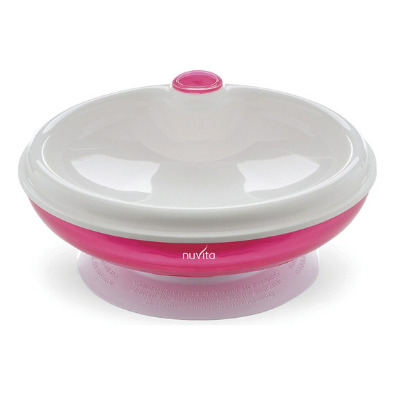 Plato Con Tapa Para Microonda Rosado Pppl0026 Color Rosa