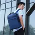 Mochila Grande Unisex Con Compartimento Para Laptop Color Azul Diseño De La Tela Lisa