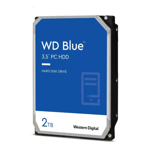 Disco Duro Hdd 3.5 Sata 6gb/s 2 Tb Western Digital 7200 Rpm Color Azul