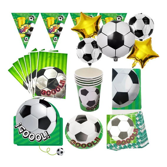 Pack Cumpleaños Fútbol X 30 Cotillón Activarte