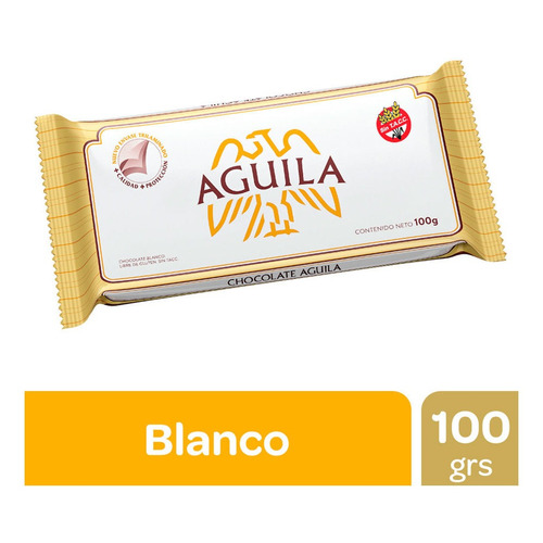 Chocolate Blanco Aguila Tableta X 100 Gr