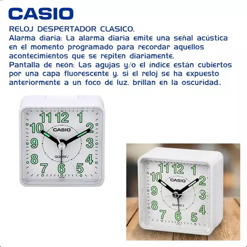 Reloj Despertador Casio Tq-140 Colores Surtidos/relojesymas