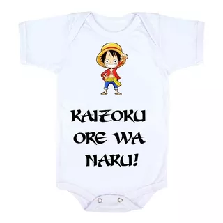 Body Bebê Mesversario Luffy One Piece