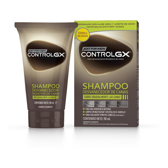 Just For Men Shampoo Control Gx Cubre Progresivo Canas