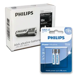 Pilha Alcalina Aaa Philips Bateria 3a Palito Caixa Kit 24 Un no Mercado Livre com oferta e cupom de desconto