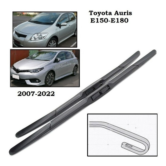 Toyota Auris E 150 - E 180 2007-2022 Plumillas Delanteras