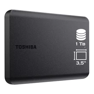 Disco Duro Externo Toshiba Canvio Basics 1tb Hdtb510xk3aa Color Negro