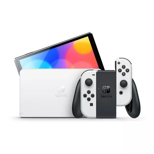 Nintendo Switch OLED 64GB Standard cor branco e preto