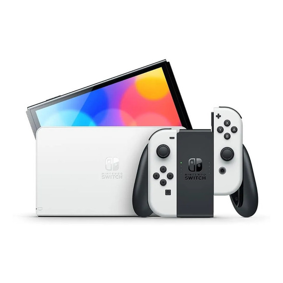 Nintendo Switch Oled 64gb Standard  Color Blanco Y Negro Ade