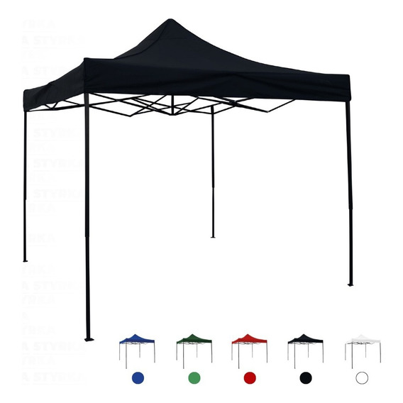 Carpa Toldo Plegable 3x3 Impermeable Y Reforzado Styrka Color Negro