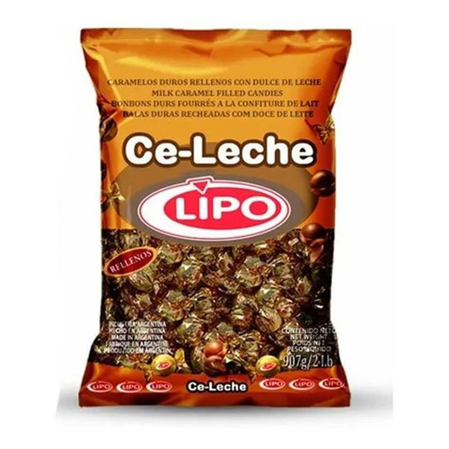 Caramelos Lipo Ce-leche 907g