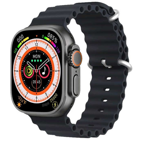 Reloj Inteligente T900 Ultra Smartwatch Carga Inalámbrica Color de la caja Negro Color de la correa Negro Diseño de la correa Mesh