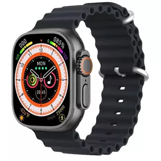 Reloj Inteligente T900 Ultra Smartwatch Carga Inalámbrica Negro 49 Mm Compatible Con Android Y iPhone Isdewatch