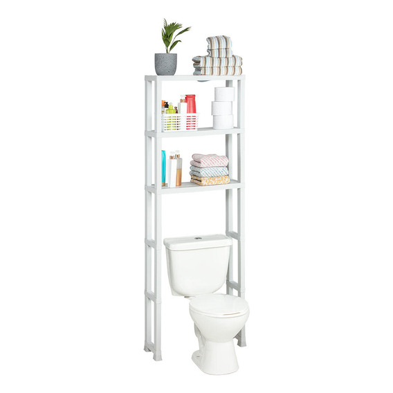 Estante Organizador De Baño 3n Blanco 61x25x171cms Rimax