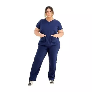 Scrub Pijama Cirúrgico Manga Curta Hospitalar Feminino P Exg