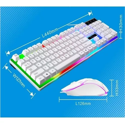 Mouse de Jogo 2400DPI Teclado Gamer Semi Mecânico Caixa de Som PC Black  Piano Gabinete Vidro Temperado - Hayom - Kit Gamer - Magazine Luiza