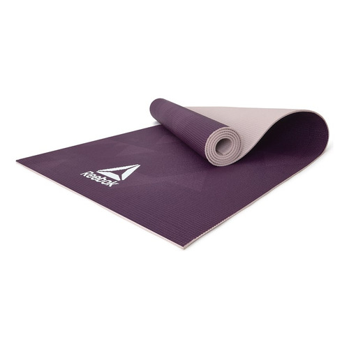 Colchoneta Yoga Mat 4mm Reversible Violeta Geometric Reebok